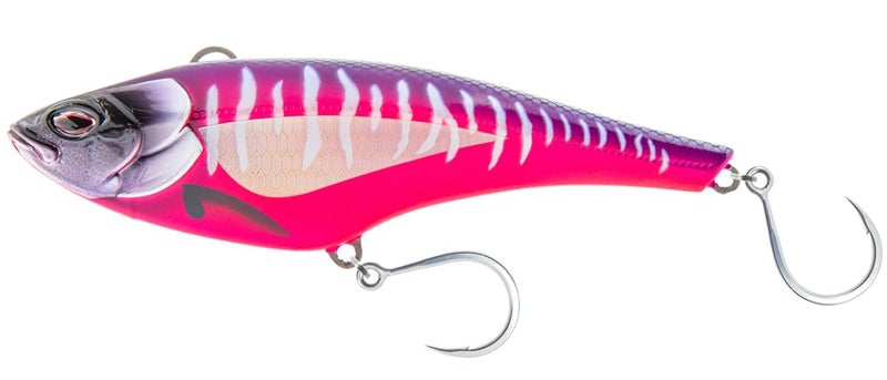 nomad design Madmacs 200mm High Speed Sinking 8" Trolling Lure for Bluefin Tuna Yellowfin Wahoo and Mahi Mahi, Hot Pink Mackerel - Image 1