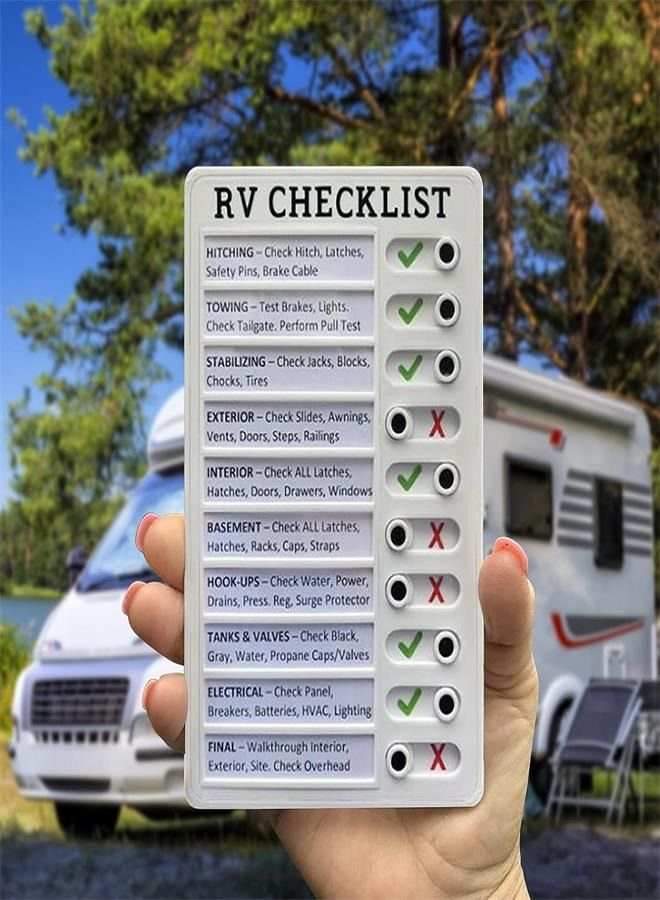 RV Checklist Project Inspection RV Inspection Registration Form Master Bedroom Wall Decor Stickers - Image 2