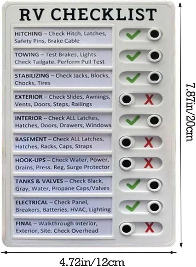 RV Checklist Project Inspection RV Inspection Registration Form Master Bedroom Wall Decor Stickers - Image 3