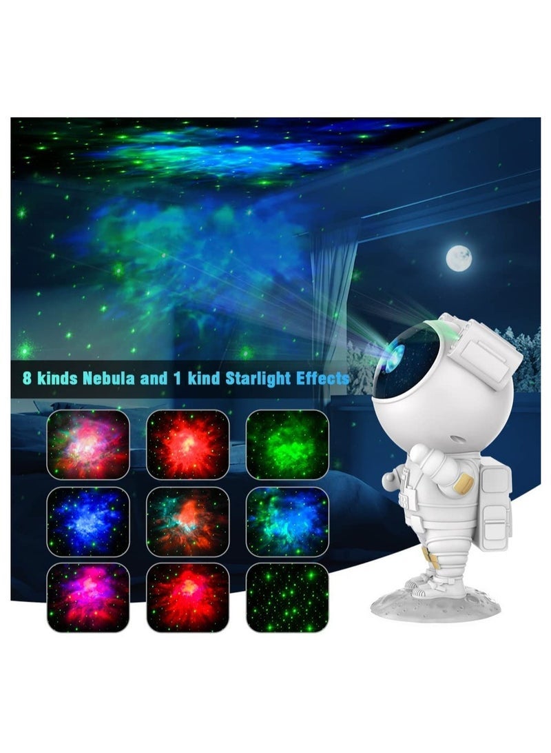 Kids Star Projector Night Light Ksera Astronaut LED Projection Lamp for Bedroom, Starry Night Light Projector with Timer, Remote Control and 360°Adjustable Head Angle - Image 2