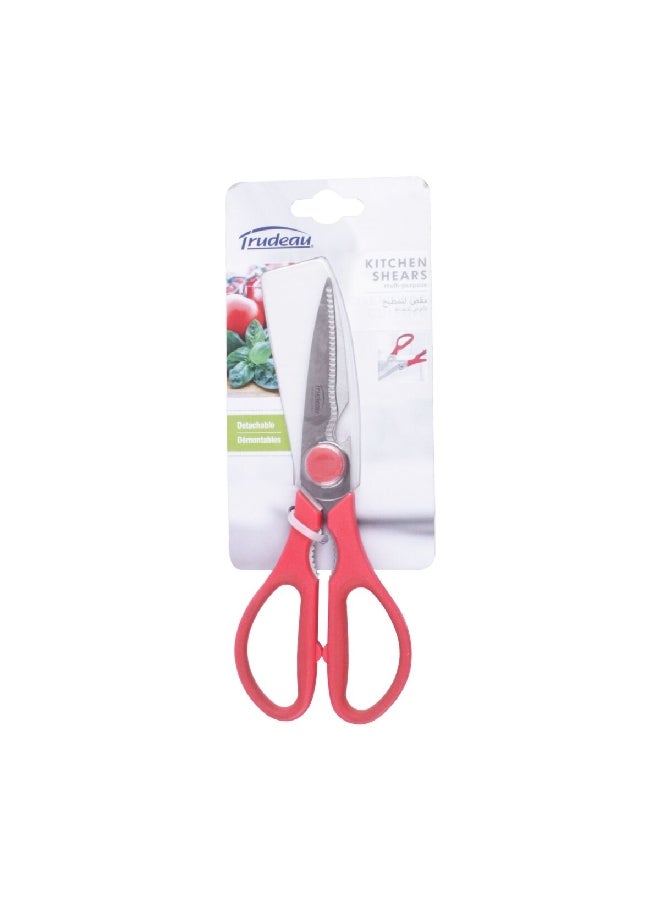 Trudeau Detachable Multi Purpose Kitchen Shear Red and Silver 20 cm 09610121/12803 - Image 1