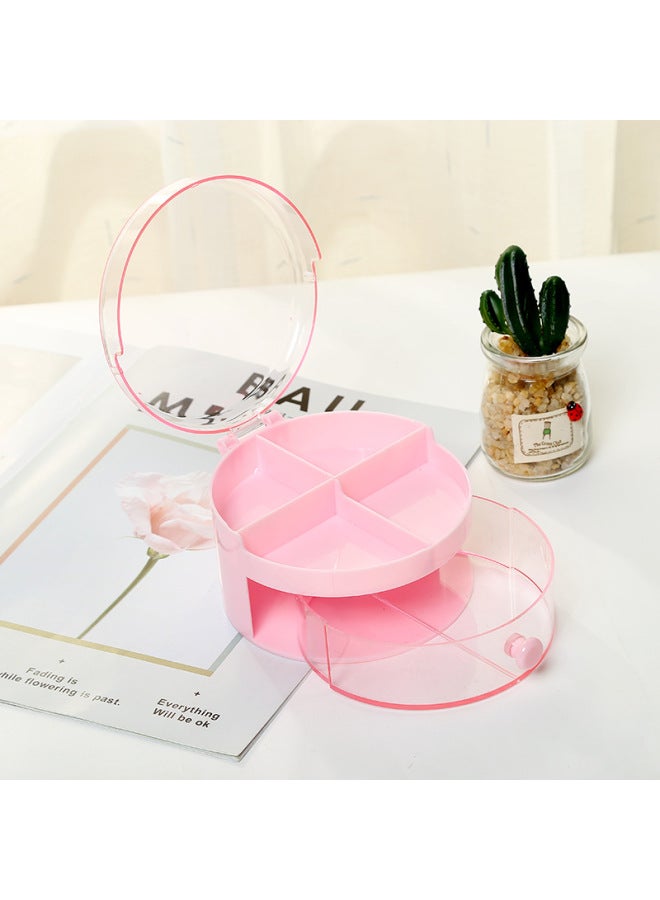 Double Layer elry Box Fashion Children Pp Plastic Storage Box elry Mini Cute Portable Storage Box Makeup
