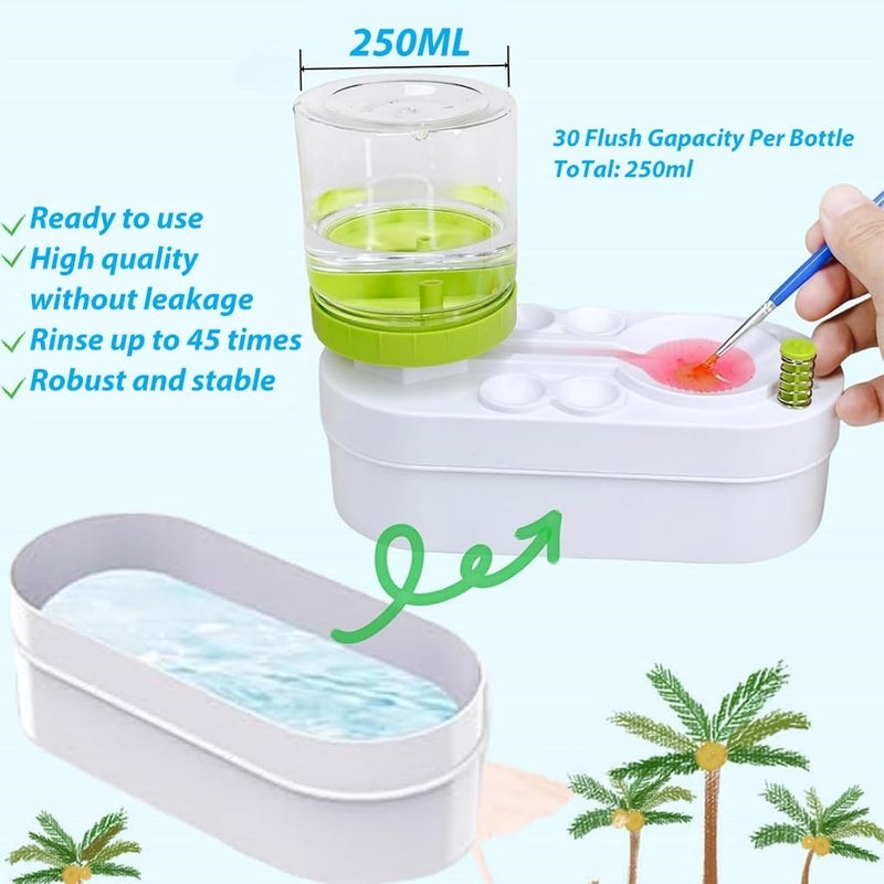 SHOPELLA آلة تنظيف فرشاة الطلاء 2 في 1 من شوبلا مع زر تعبئة تلقائي متعددة الألوان - Image 5