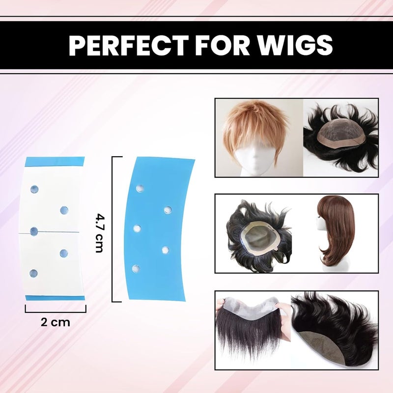 Woolip "Extenda Bond" WalkerTape Hair System Tape Bonding Toupee Hairpiece Hair Extensions Tape Adhesive Glue Strips Wig Tape Double Sided Shape C Contour 36 Pieces Per Bag - Image 4