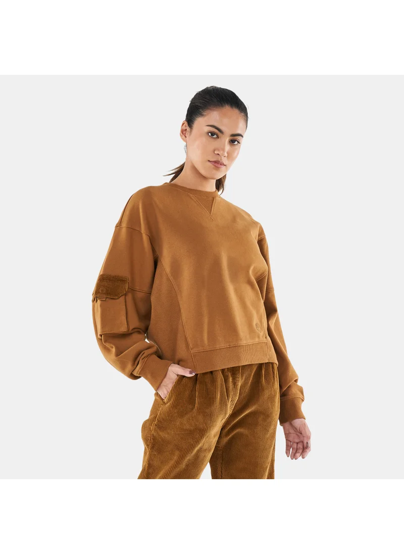 Timberland Women's Oversized Cropped Sweatshirt