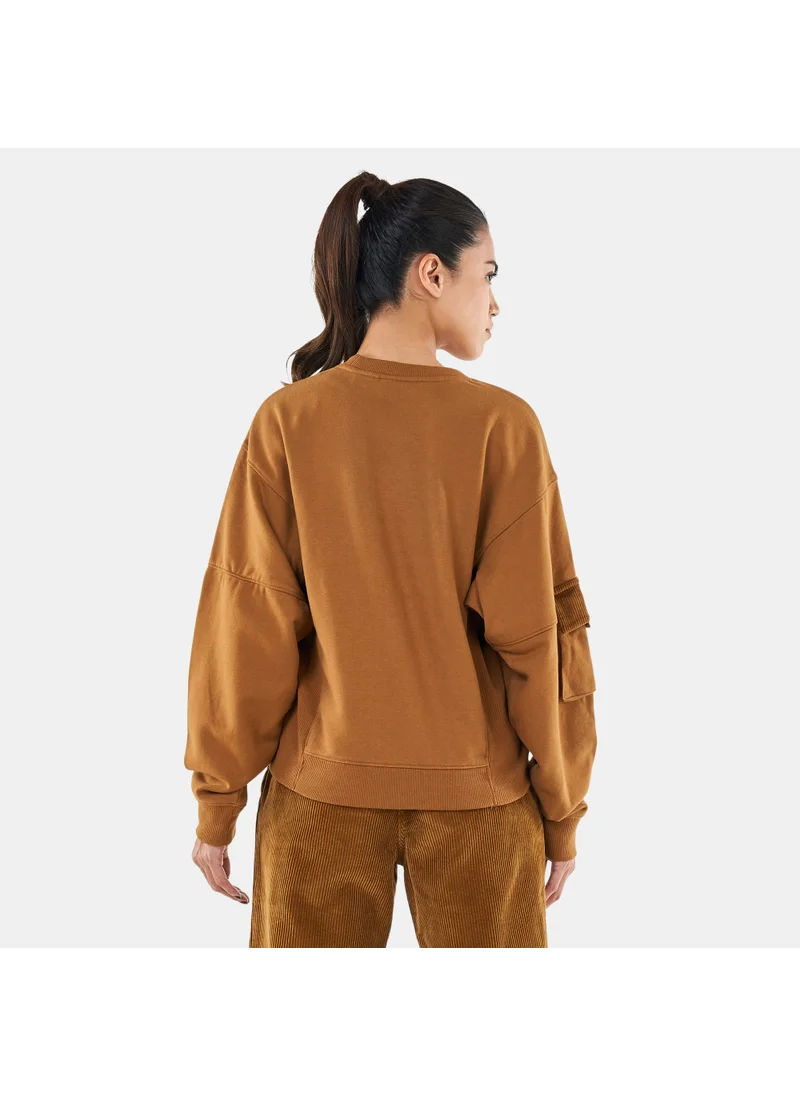 Timberland Women's Oversized Cropped Sweatshirt