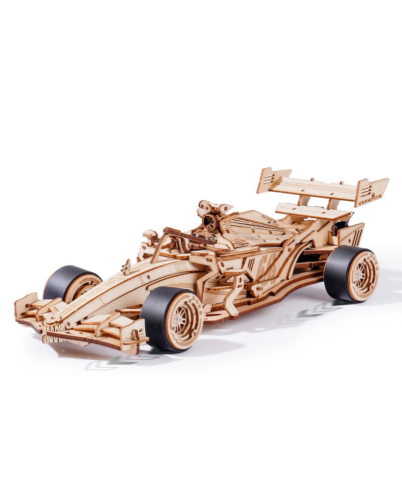 Wowood 3D Wooden Puzzle for Adults 3D Wooden Racing Car Model Car Kits for Teen to Build Unique Gift for Kids on BirthdayChristmas DayLK505 - Image 2