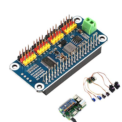 MakerFocus PWM Servo Motor Driver IIC Module 16 Channel PWM Outputs 12 Bit Resolution I2C Compatible with Raspberry Pi 5 4 3B+ 3B Zero/Zero W/Zero WH and Jetson Nano - Image 1