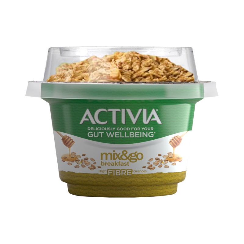 Activia Mix & Go Breakfast, Honey Oat Cereal - 170g, Saudi Arabia - Image 2