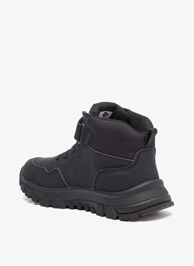 Lee Cooper - Boy's Panelled Boots with Hook and Loop Closure - Image 1