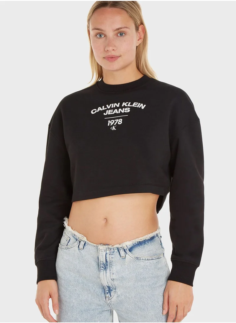 Calvin Klein Jeans Logo Crew Neck Sweatshirt