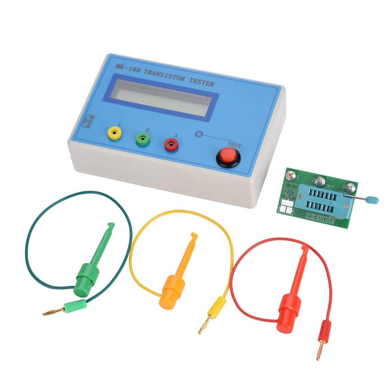 Focket Transistor Tester, MK-168 8MHz External Crystal Multifunction Diode Triode Capacitance Tester RLC NPN PNP MOS Meter with Automatically Detect - Image 2