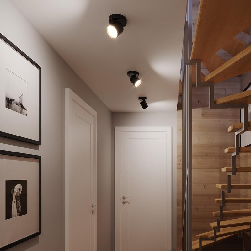 Globe Electric 64000170 4.5" 1-Light LED Integrated Track Lighting Spotlight, Matte Black, Pivoting Head, Ceiling Light, 14W, 600 Lumens, 3000 Kelvin, Home Improvement - Image 3