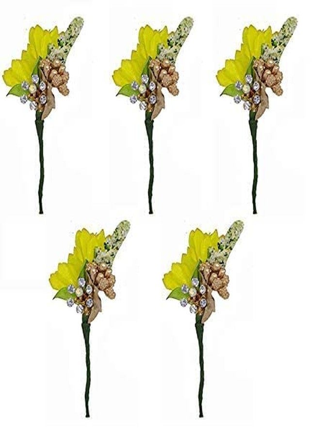 AASA Bridal Fancy Juda Pins, Designer Hair Pins for Girls and Women, Set of 5Pcs - Image 1