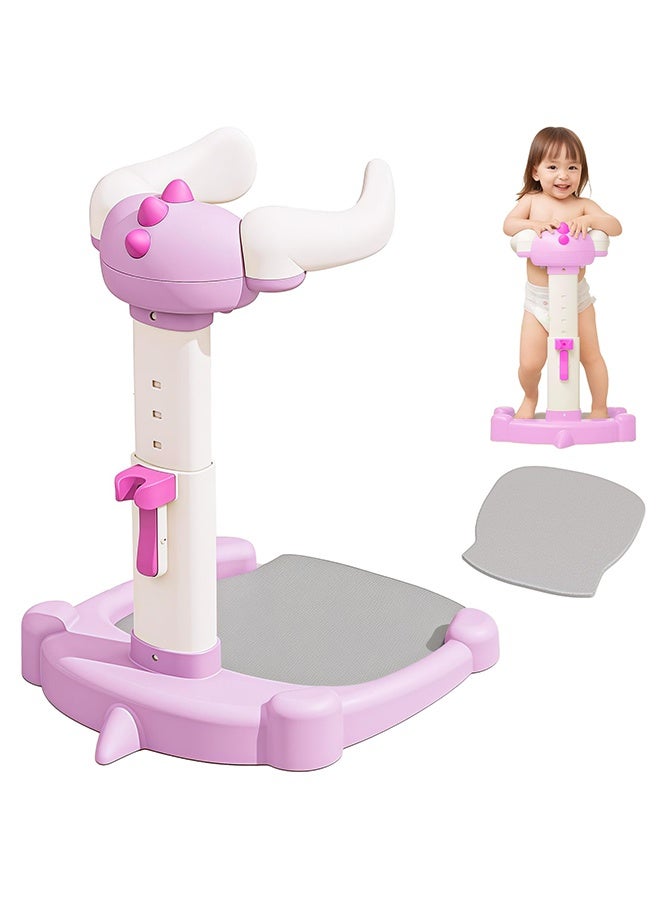 والالا حامل استحمام للأطفال، حوض استحمام للأطفال مع ارتفاع قابل للتعديل ومسند للذراعين، دعامة استحمام مع قاعدة مضادة للانزلاق وسجادة للأطفال من عمر 6 إلى 36 شهرًا - أرجواني - Image 1