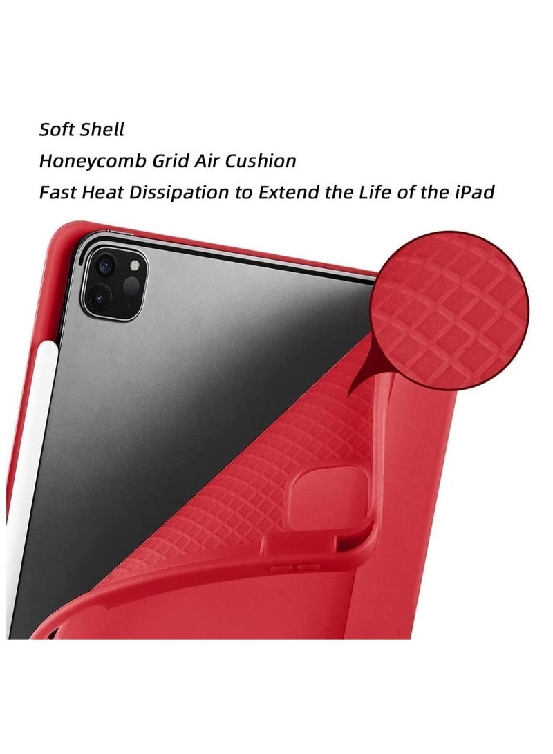 Case for iPad Pro 11 Inch 2021(3rd Gen)/2020(2nd Gen) with Pencil Holder [Support iPad 2nd Pencil Charging/Pair] Slim Trifold Stand, Smart Protective Case Cover - Image 3