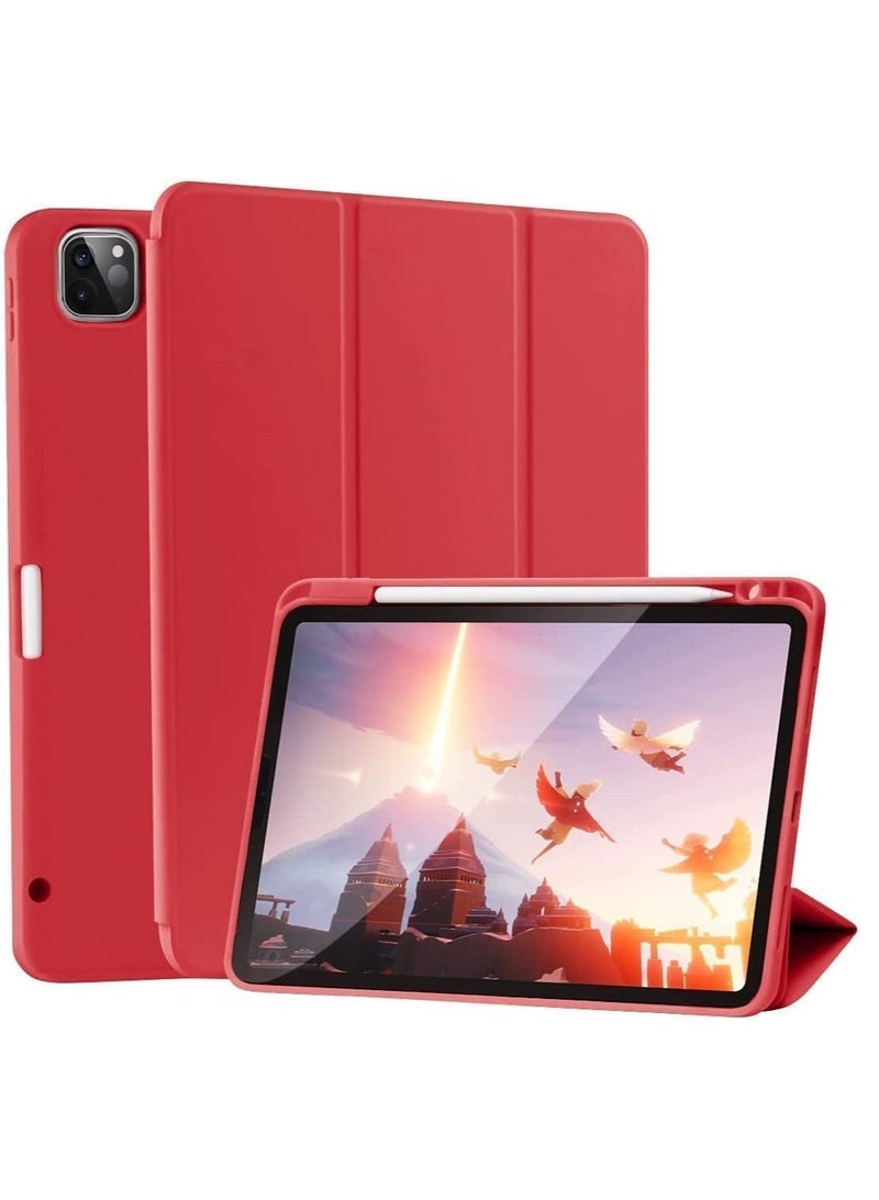 Case for iPad Pro 11 Inch 2021(3rd Gen)/2020(2nd Gen) with Pencil Holder [Support iPad 2nd Pencil Charging/Pair] Slim Trifold Stand, Smart Protective Case Cover - Image 1