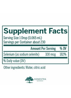 Genestra Brands Selenium CWS | Antioxidant Nutrient Support Helps Protect Against Oxidative Stress | 0.5 fl. oz.  - Image 2