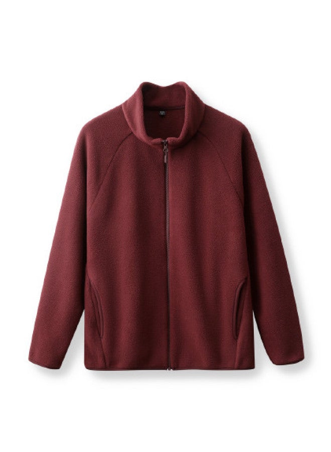 Flying in the snow Multi-color Versatile Casual Short Fleece Jacket 2025 Autumn/winter Urban Minimalist - Image 1