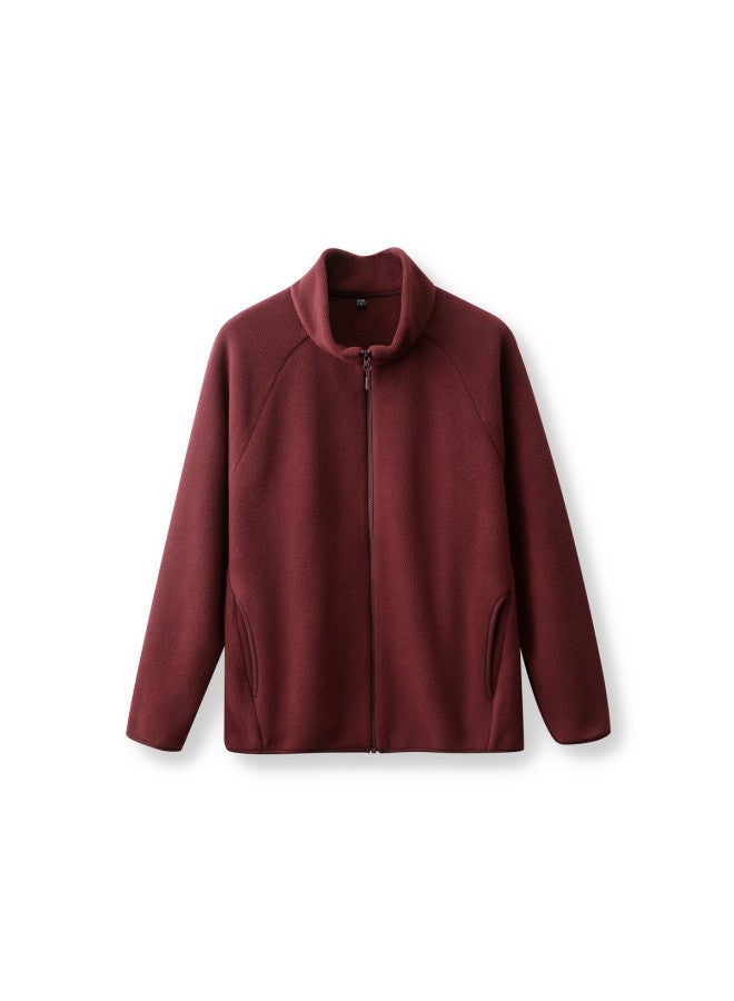 Flying in the snow Multi-color Versatile Casual Short Fleece Jacket 2025 Autumn/winter Urban Minimalist - Image 2