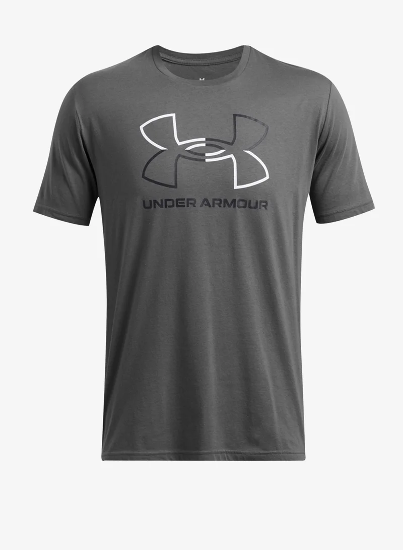 Under Armour Castlerock / White / Black Foundation Update T-Shirt for Men | Best Price UAE