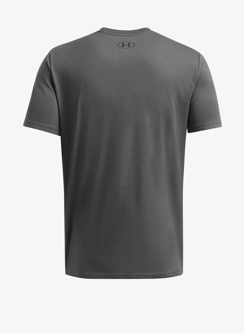 Under Armour Castlerock / White / Black Foundation Update T-Shirt for Men | Best Price UAE