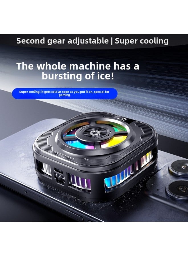 SL39 Game Live Icing With Digital Display Back Fast Cooling Magnetic Silent Mobile Phone Radiator-Color:Black Ice [regular Style] Radiator  - Image 3