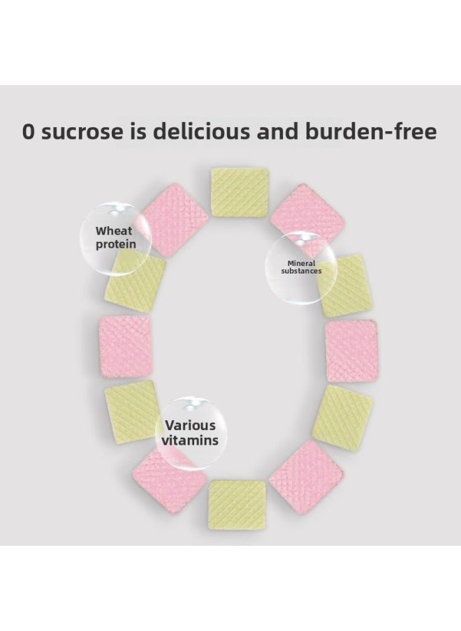 Hamster Snacks And Food Nutrition Wafer Biscuits Food Golden Bear Grinding Stick Supplies Daquan Cuttlefish Mouse Special-Colour:Snacks For Lying Down - Strawberry Flavored Wafers 30 Pieces  - Image 5