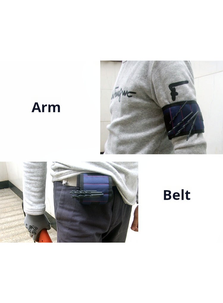 Magnetic wristbands, electrical accessories, magnetic pickups, suction screws, magnetic wristbands, 3 rows, 6 magnets - Image 5