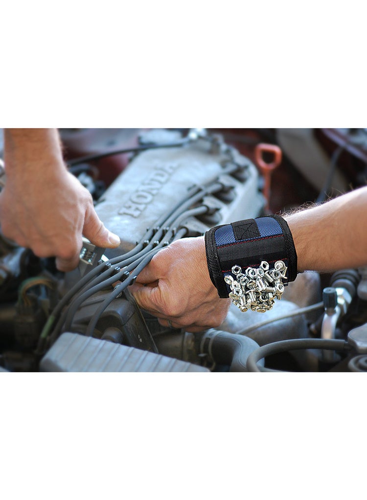 Magnetic wristbands, electrical accessories, magnetic pickups, suction screws, magnetic wristbands, 3 rows, 6 magnets - Image 4