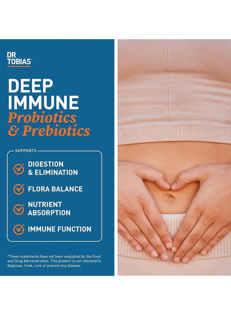 Dr. Tobias Deep Immune Probiotics & Prebiotics, 60 Delayed Release Capsules, 30 Day Supply  - Image 3