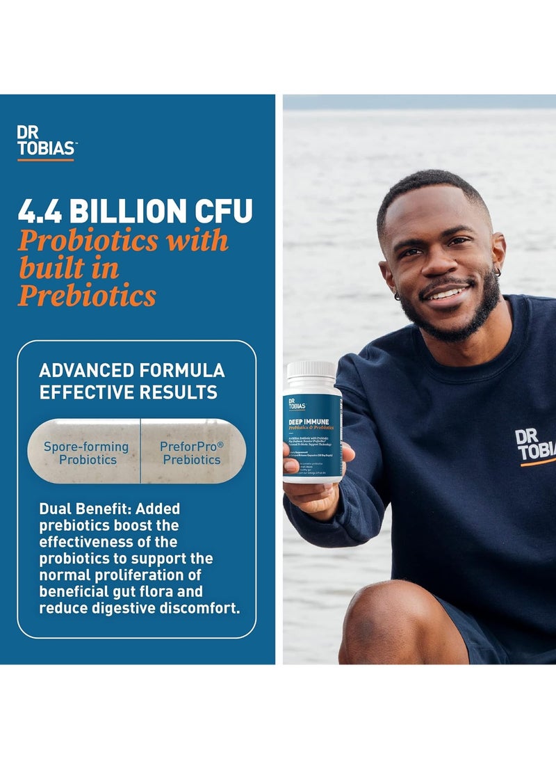 Dr. Tobias Deep Immune Probiotics & Prebiotics, 60 Delayed Release Capsules, 30 Day Supply  - Image 2