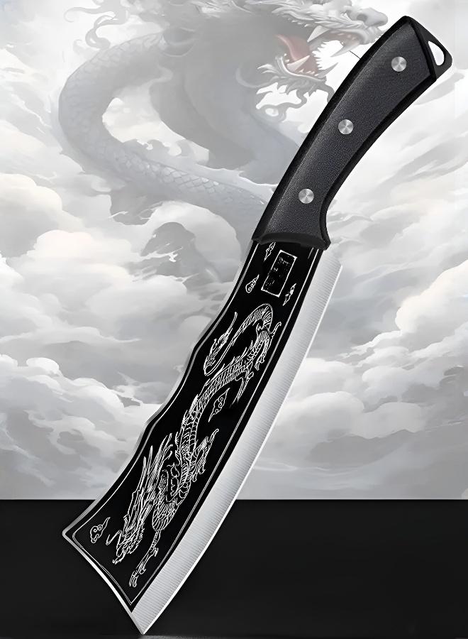 Premium Heavy-Duty Bone Chopping Cleaver Knife, High Carbon Steel Meat Chopper with Protective Sheath for Kitchen - Image 1