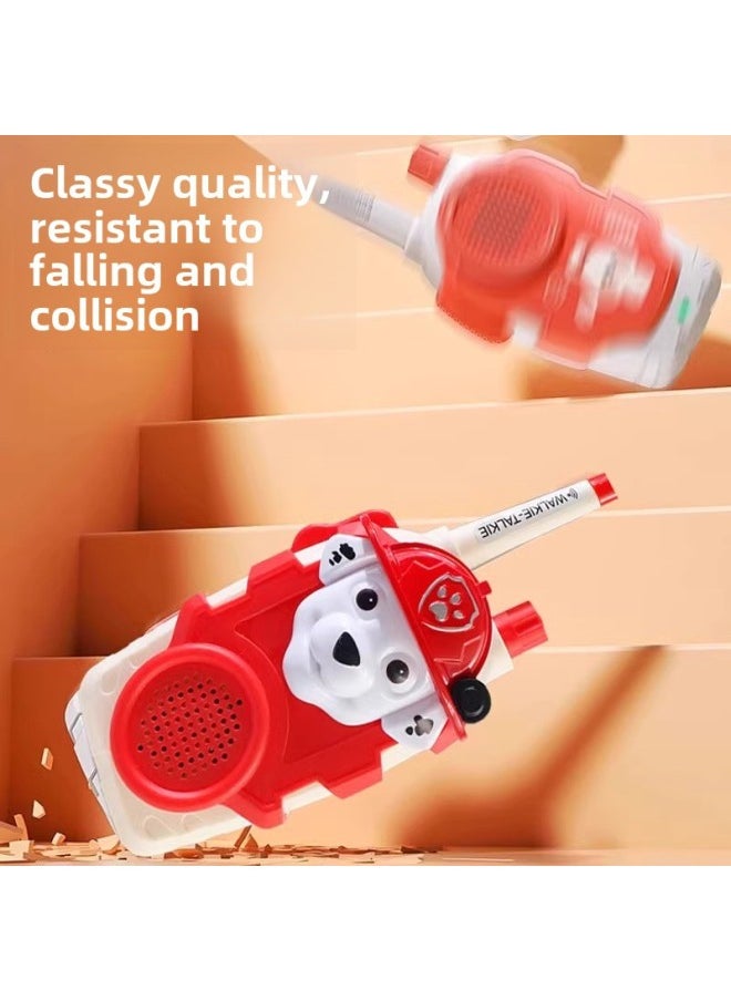 Generic - Dogs Gather Trembles With Three-dimensional Face Shell Walkie-talkie Toys Outdoor Parent-child Interaction 1000 Meters Dialogue-Color:A Pair Of Melody Walkie-talkies-Specifications:Bagged  Comes With Ordinary Battery + Lanyard + Screwdriver - Image 1