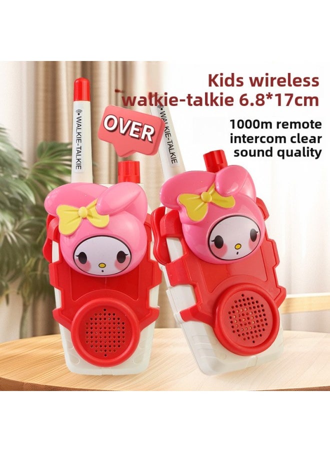 Generic - Dogs Gather Trembles With Three-dimensional Face Shell Walkie-talkie Toys Outdoor Parent-child Interaction 1000 Meters Dialogue-Color:A Pair Of Melody Walkie-talkies-Specifications:Bagged  Comes With Ordinary Battery + Lanyard + Screwdriver - Image 1