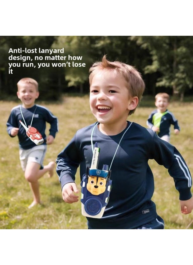 Generic - Dogs Gather Trembles With Three-dimensional Face Shell Walkie-talkie Toys Outdoor Parent-child Interaction 1000 Meters Dialogue-Color:A Pair Of Melody Walkie-talkies-Specifications:Bagged  Comes With Ordinary Battery + Lanyard + Screwdriver - Image 1