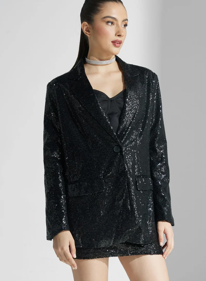 Ella Limited Edition Sequin Blazer & Skirt Set