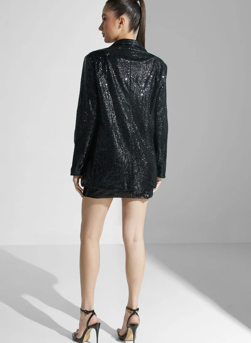 Ella Limited Edition Sequin Blazer & Skirt Set