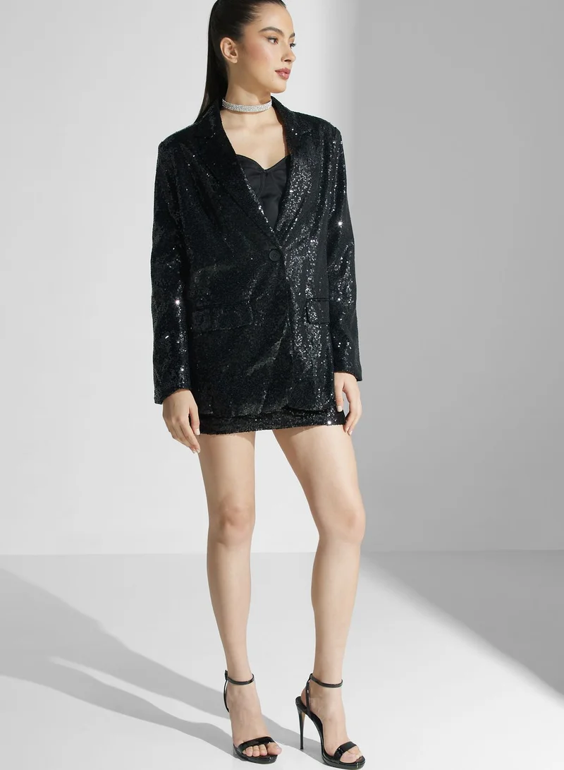 Ella Limited Edition Sequin Blazer & Skirt Set