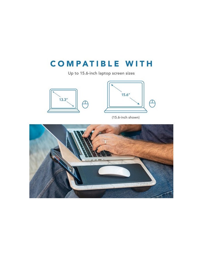 Generic Lap Desk for Home & Office – With Mouse Pad, Device Ledge, and Phone Holder  - Image 4