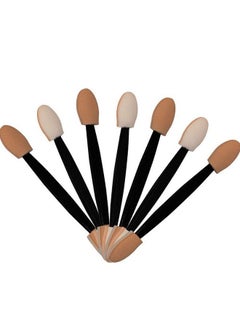 STORE77 12Pcs Brush Set Disposable Doublesided Eye Shadow Brush Sponge Applicator Oval Makeup  - Image 2