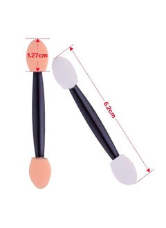STORE77 12Pcs Brush Set Disposable Doublesided Eye Shadow Brush Sponge Applicator Oval Makeup  - Image 3