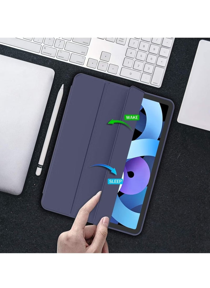 ELTRAZONE iPad Air 11 Inch Case M2 2024 – iPad Air 5th/4th Generation Case 2022/2020 10.9 Inch with Pencil Holder, Trifold Stand, Smart Case – Dark Blue, Premium Protection, Slim & Lightweight Design - Image 5