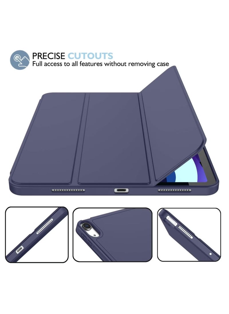 ELTRAZONE iPad Air 11 Inch Case M2 2024 – iPad Air 5th/4th Generation Case 2022/2020 10.9 Inch with Pencil Holder, Trifold Stand, Smart Case – Dark Blue, Premium Protection, Slim & Lightweight Design - Image 3