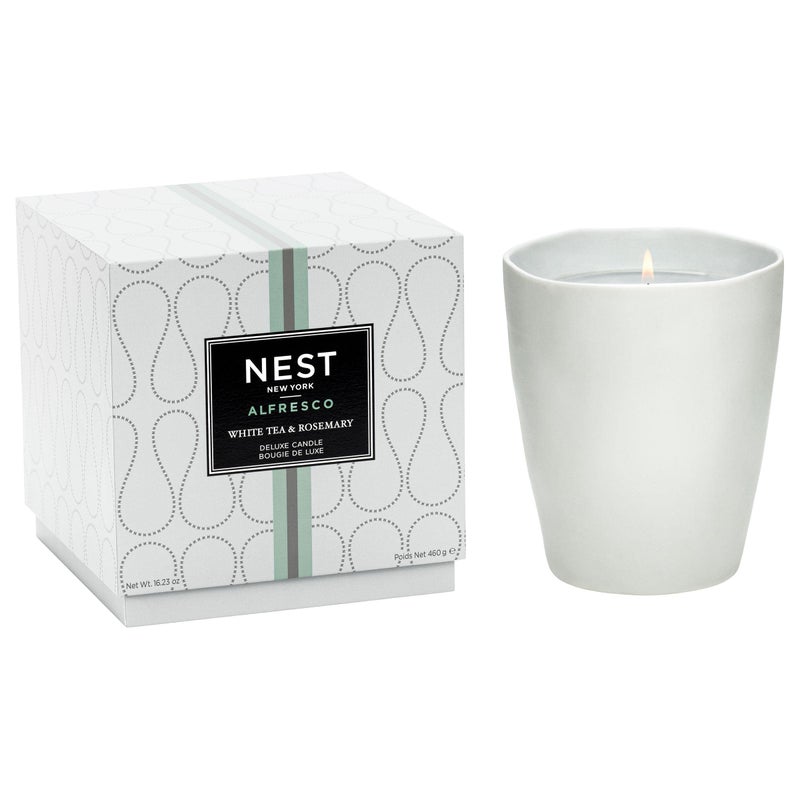 NEST FRAGRANCES NEST New York White Tea  Rosemary Alfresco Scented Deluxe LongLasting Candle for Home 16 Oz