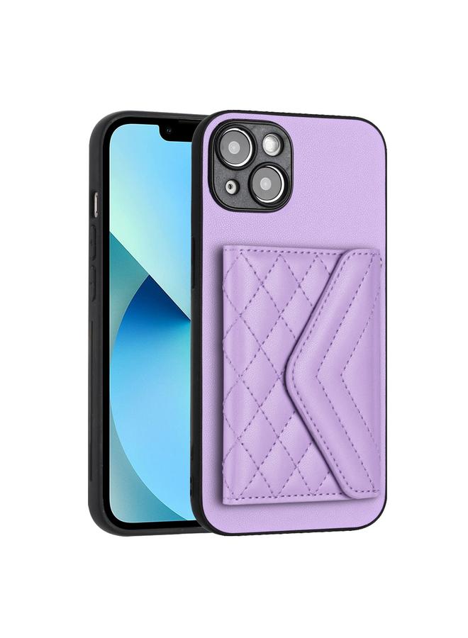 اس-توب جراب لهاتف iPhone 14 Plus بنمط معيني وحقيبة بطاقات RFID مع حبل طويل - Image 3