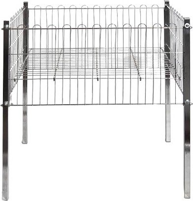 Gri Dekor Gray Decor 60X60 cm Professional Portable Campaign Basket, Profile Leg and Multi-Purpose Basket 