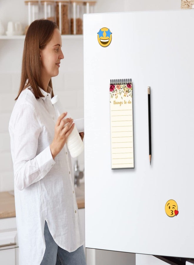 Yey Paper Magnetic Refrigerator Memo Pad, Floral Design Fridge Magnet Notepad, Multipurpose Memopad, Size 3x8 inches, 50 pages (Free Magnetic Pencil Included inside) - Image 3