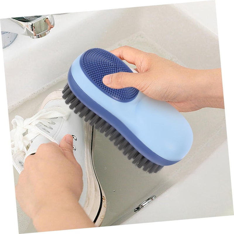 2 Pcs Double Sided Laundry Brush Soft Bristles Clothes Shoe Cleaning Scrub - Image 5