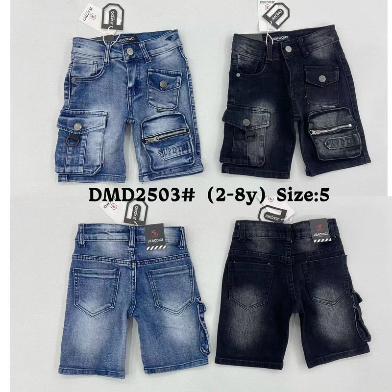 Multi-Bag Jeans Boys Multi-Bag Shorts Export New Children'S Jeans 2Y-8Y Summer Dmd2501 - Image 3
